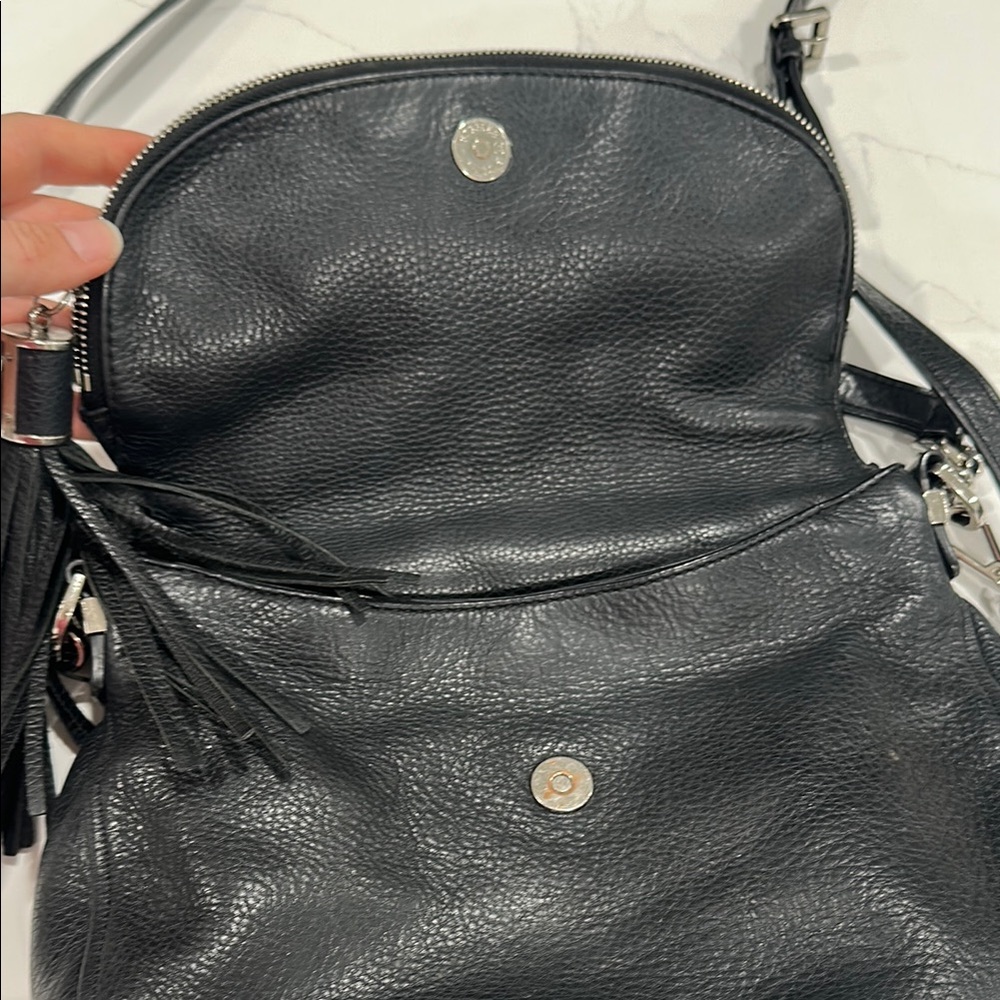 Michael Kors Black Shoulder Purse with Black and White Wallet - Picture 6 of 9
